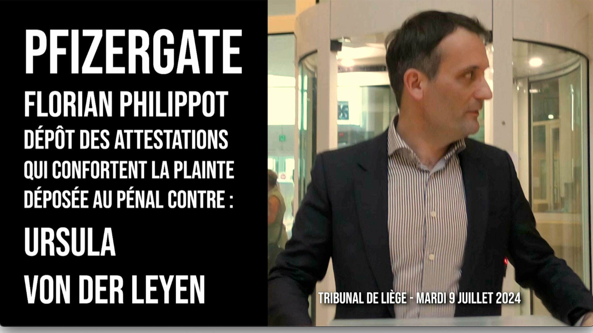 Pfizergate - Plainte Pénale Philippot contre Ursula - Dépôt des attestations